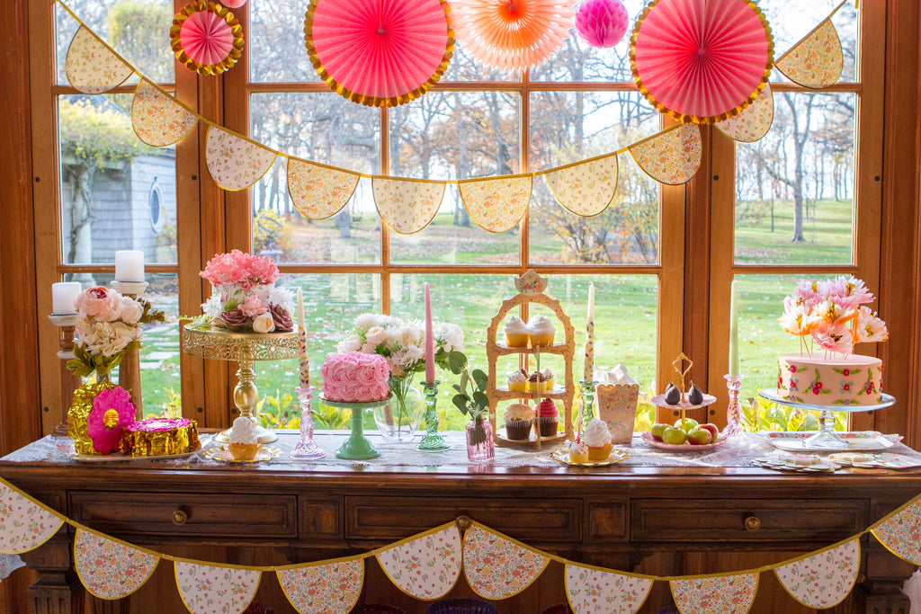 Butterfly Garden Tea Party 3-Tier Dessert Stand, 1ct