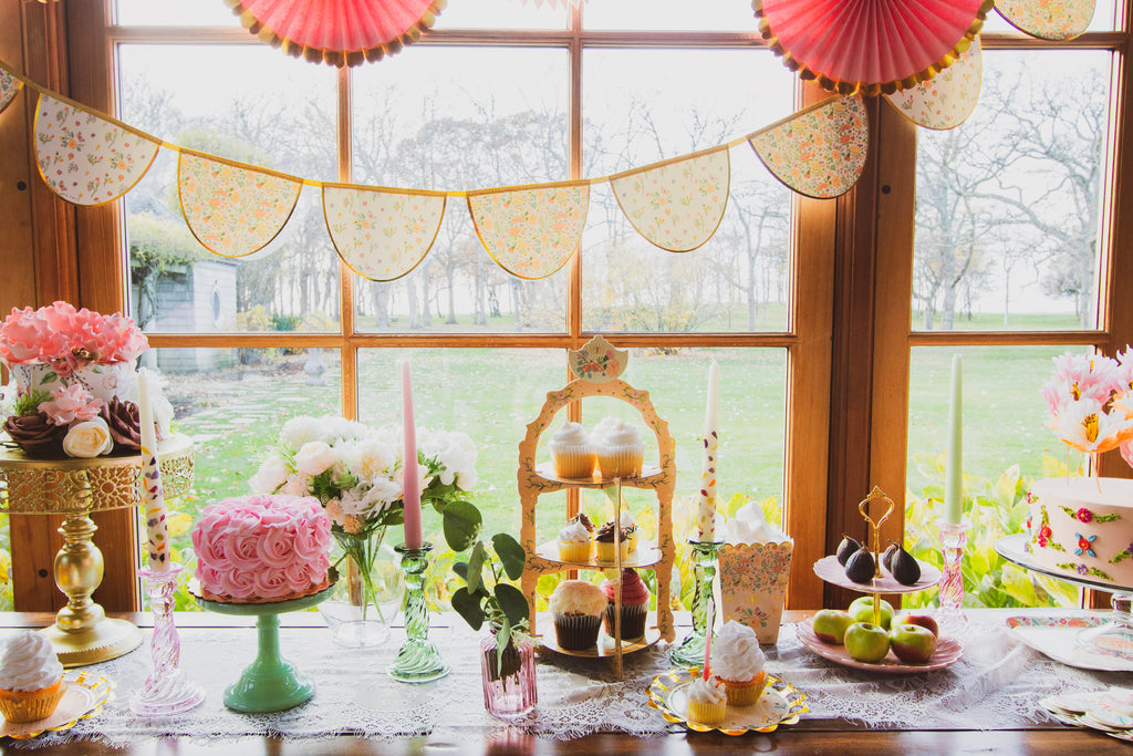 Butterfly Garden Tea Party 3-Tier Dessert Stand, 1ct