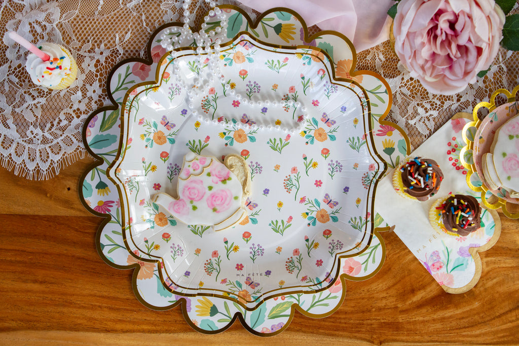 Butterfly Garden Tea Party Dinner Plates, 10.5in, 8ct