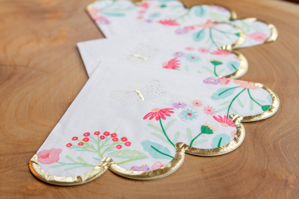 Butterfly Garden Tea Party Napkins, 24ct