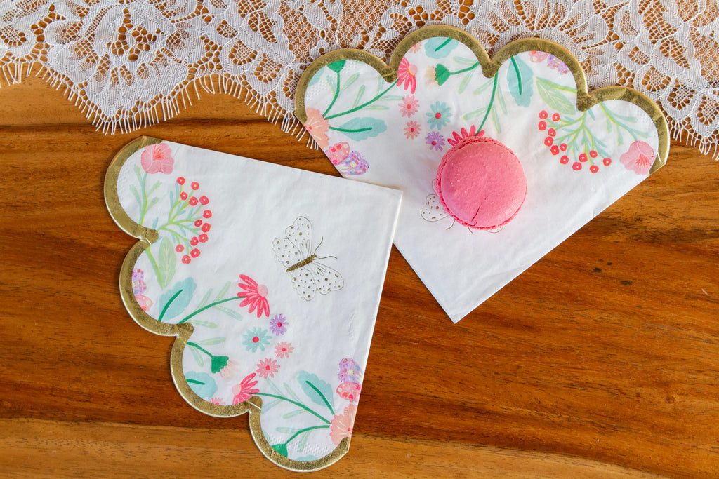 Butterfly Garden Tea Party Napkins, 24ct