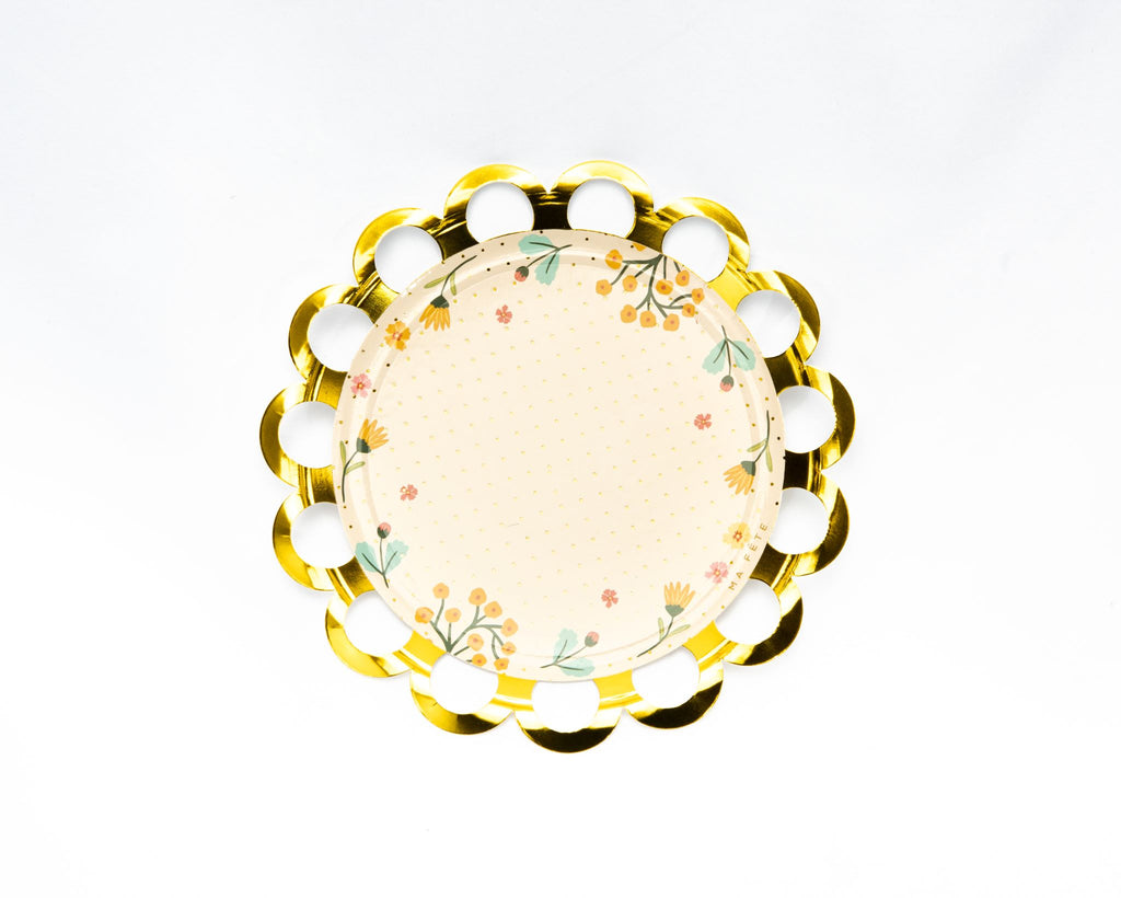 Butterfly Garden Tea Party Dessert Plates, 7in, 8ct