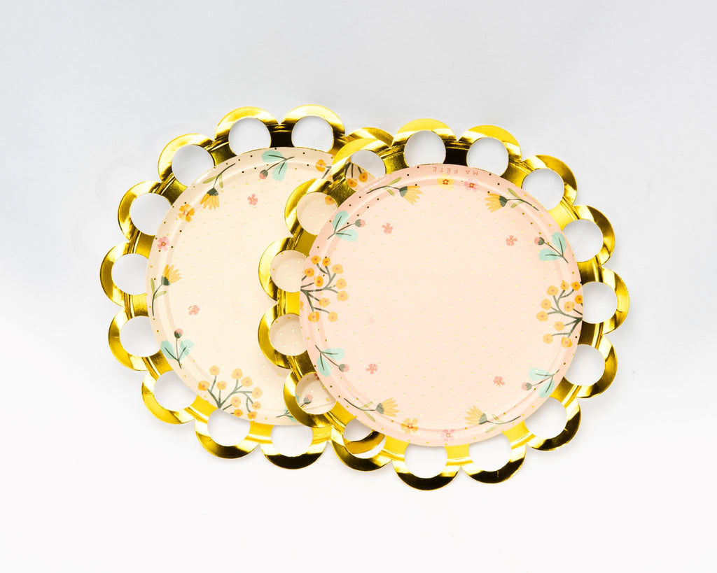 Butterfly Garden Tea Party Dessert Plates, 7in, 8ct