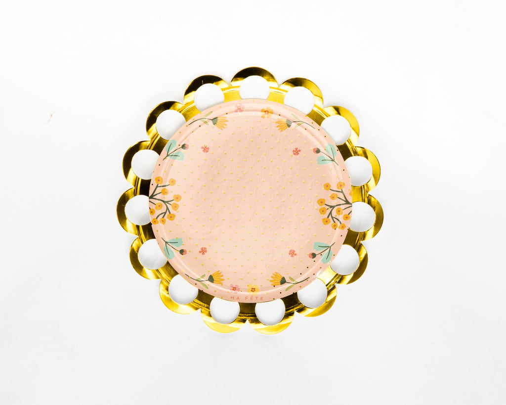 Butterfly Garden Tea Party Dessert Plates, 7in, 8ct