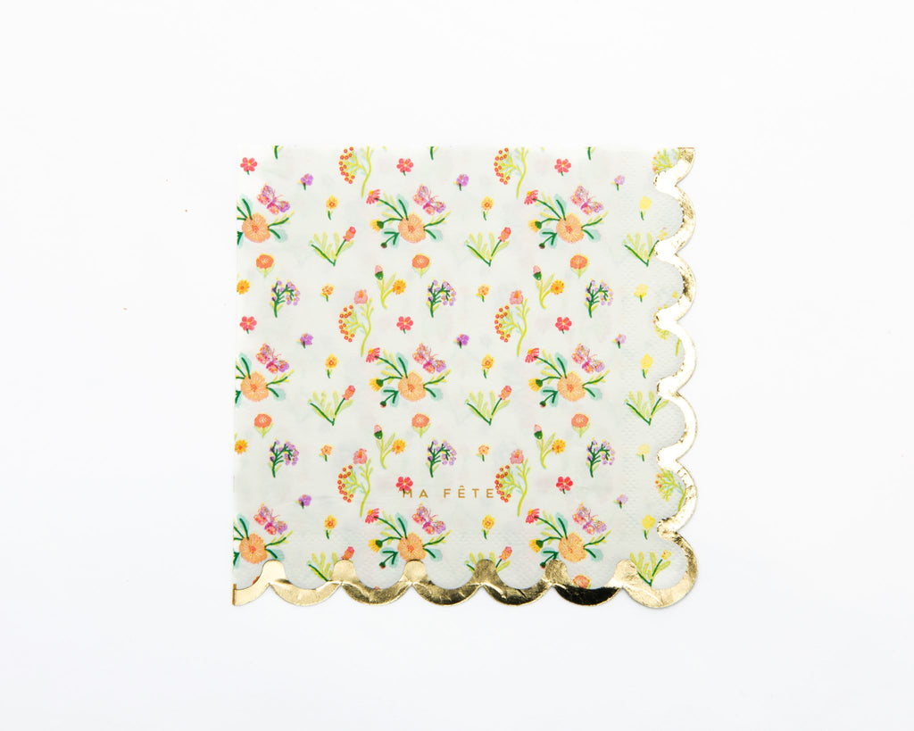 Butterfly Garden Tea Party Napkins, 24ct